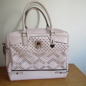 Guess Wmn's Satchel-Purse Bag Leather Stencil